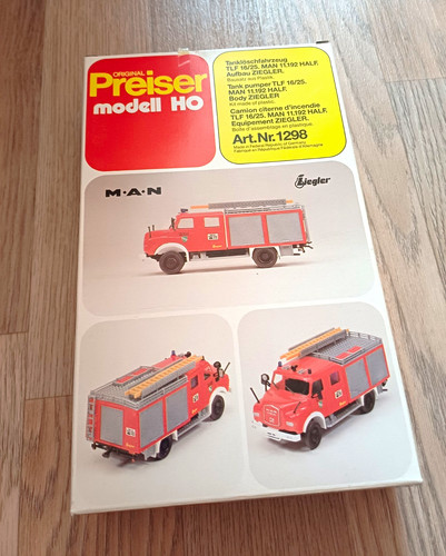 Preiser tanklöschfahrzeug - preiser,