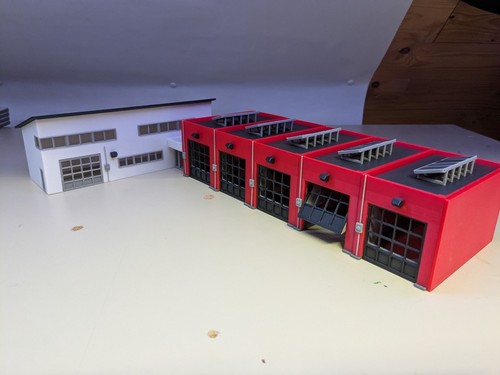 87 gebäude feuerwehr - h0, 1:87
