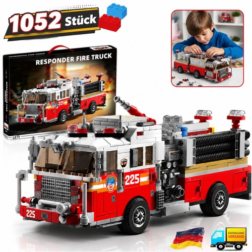 Feuerwehrauto puzzle bausatz - feuerwehrauto, puzzle-bausatz